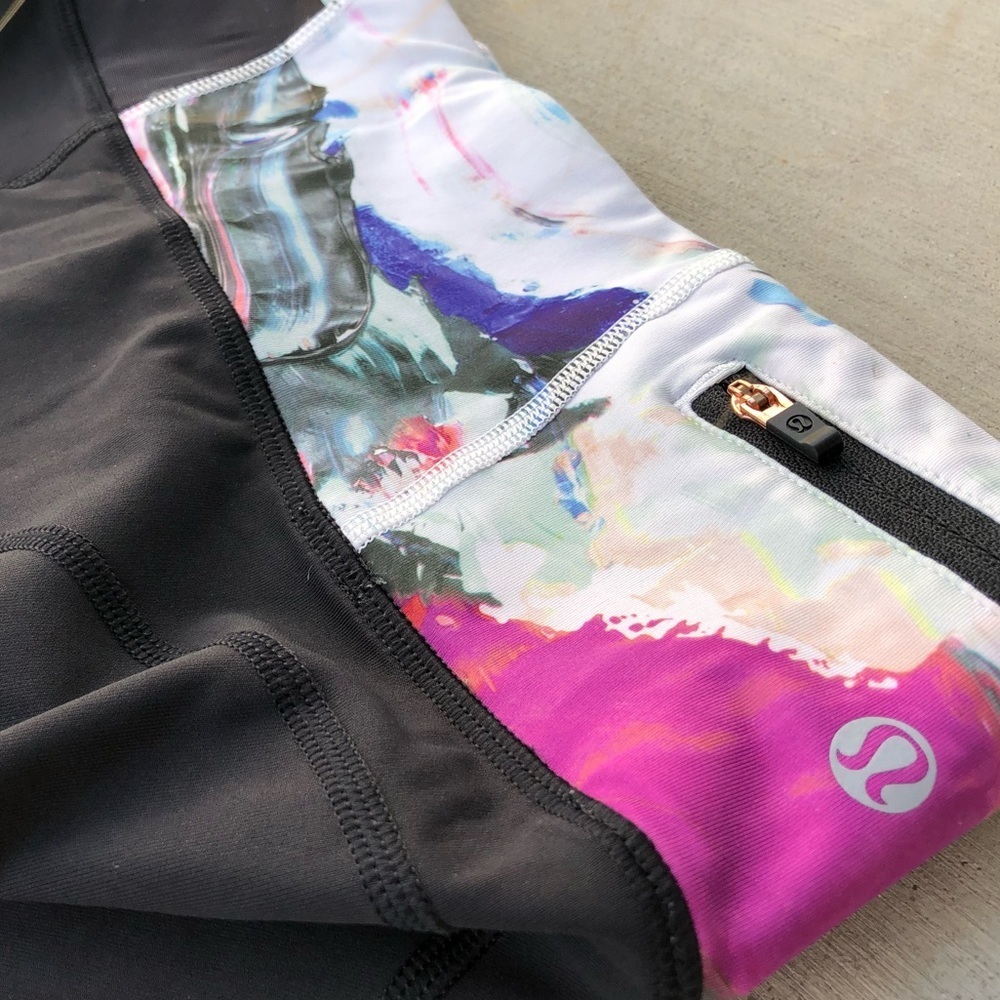 Rare! Lululemon Pace Pusher Crop Black Pigment Wave 6 - Picture 7 of 9